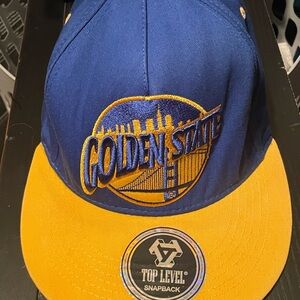 Top Level Golden state Blue and Yellow Snapback Hat
